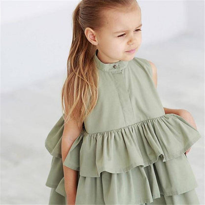 Fashion Sleeveless Girl Dress - LITTLE BEDOUIN