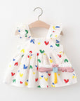 butterfly dress 
baby  summer girl occasion dress for special short sleeve daily baby outwear dress
 صيفي فستان  يومي