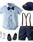 Boys Gentleman Suit Overalls - LITTLE BEDOUIN