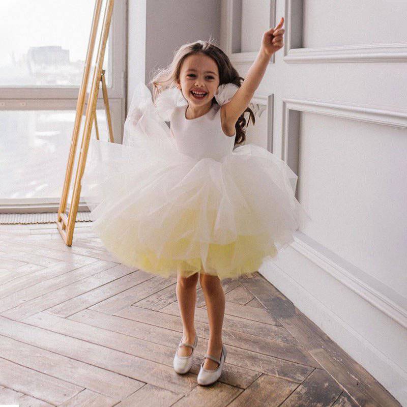 party Dress for kids and children in white color