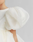 white elegant dress for girl