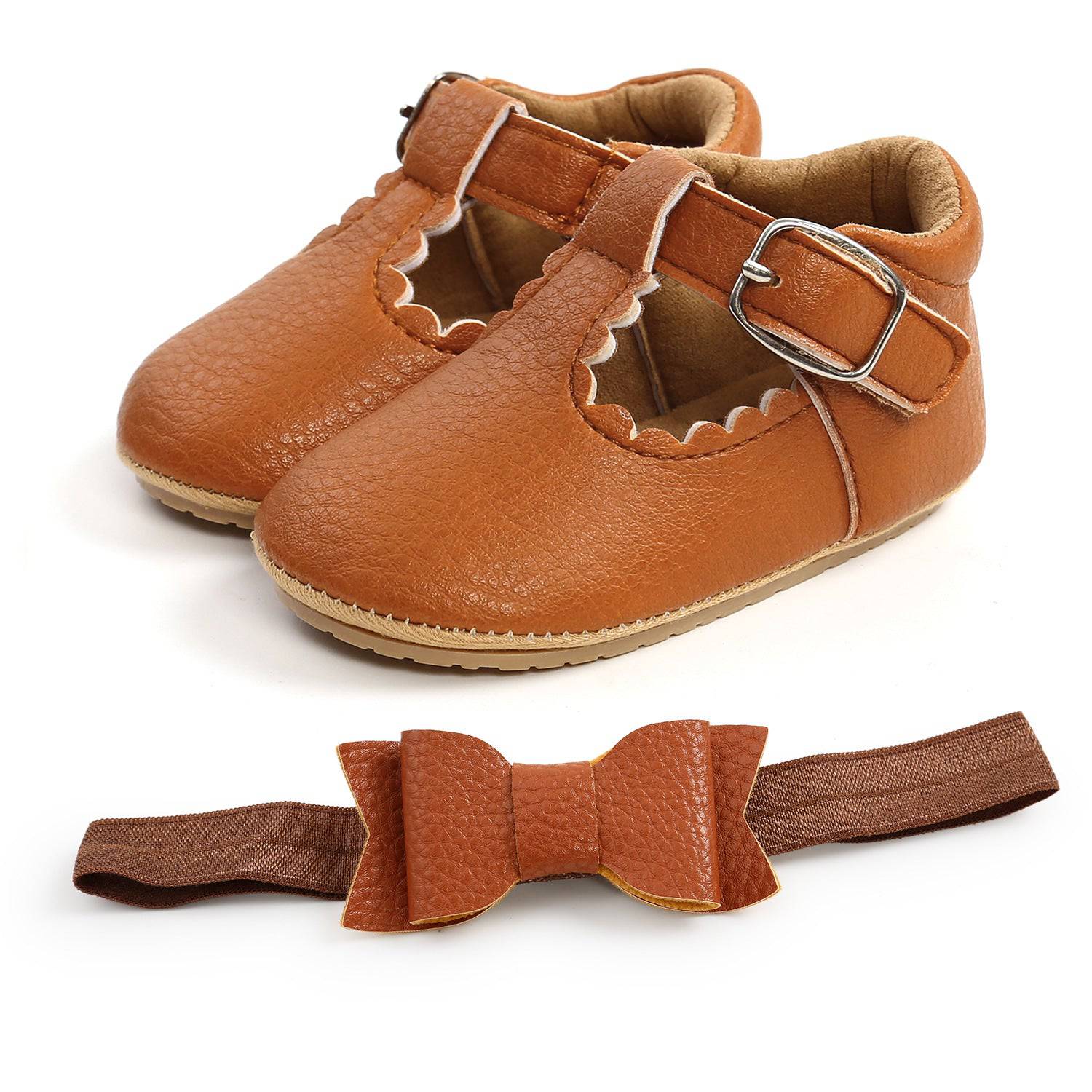 Leather Toddler Shoes - LITTLE BEDOUIN - baby dress فستان اطفال