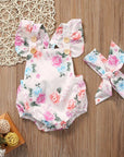 Floral Ruffled Set Infant Casual Dress - LITTLE BEDOUIN