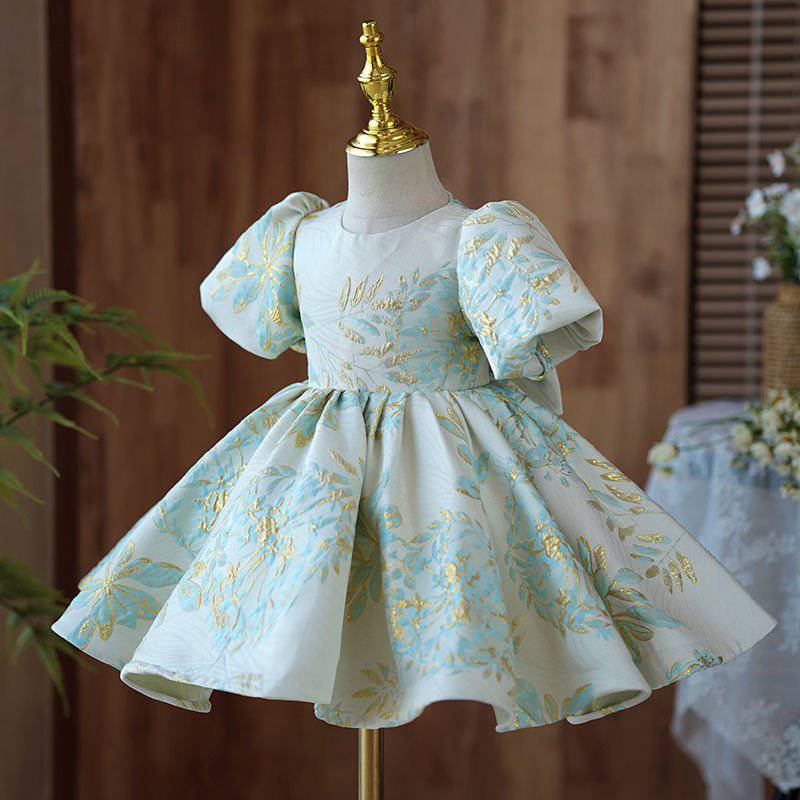  baby girl occasiondress for special long sleeve فستان يومي