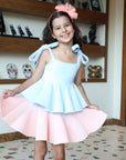 occasions or everyday wear dress  for little girl  and toddlers in pink and blue, toddler, kids wear Dresses