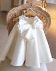 Little Girl Dress in White with Fyonka and Pearl | فستان اطفال راقي للحفلات
