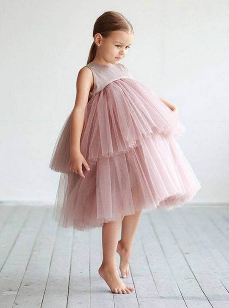 baby girl occasion dresses for special short sleeve pink color with detail فستان بنات اطفال راقي للحفلات و الاعياد انستقرام فساتين اطفال |  فساتين اطفال فخمة للاعراس