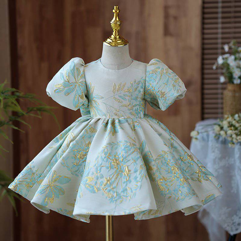  baby girl occasiondress for special long sleeve فستان يومي