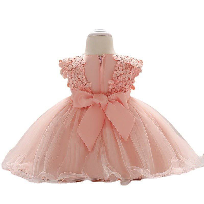 Flower Girl Baby Lace Crochet  Dress - LITTLE BEDOUIN - baby dress فستان اطفال