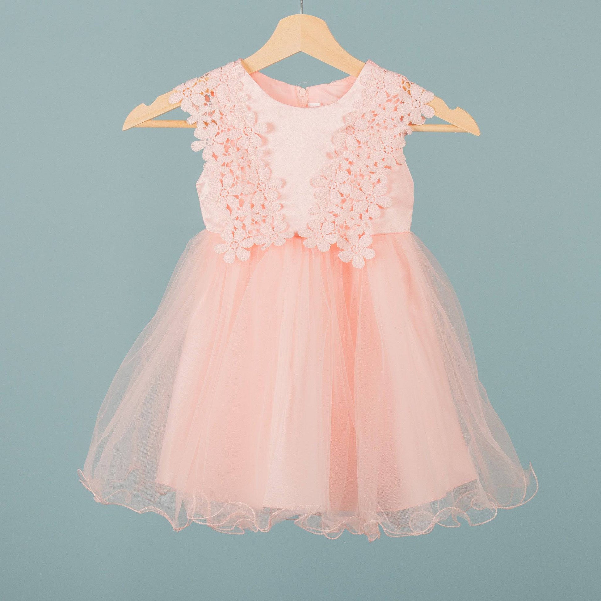 baby girl event dress pink
