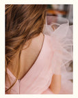Luxury pink girl Dress فستان اطفال راقي فخم