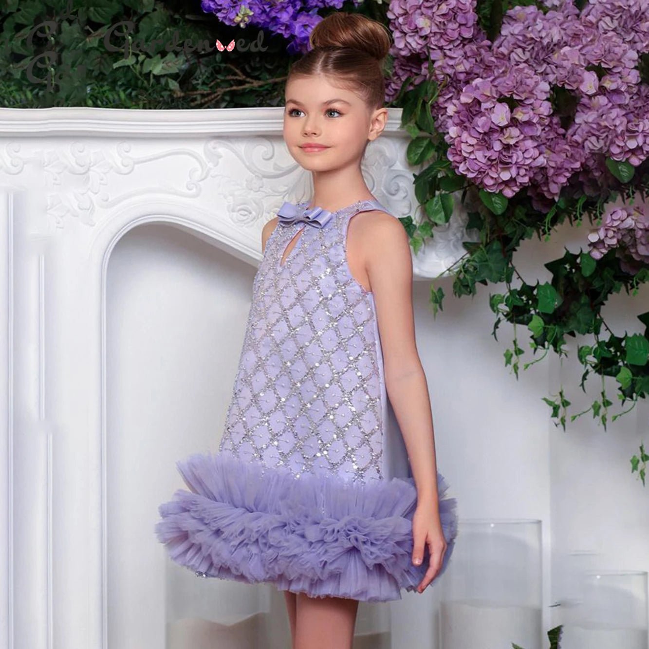luxury occasion dress for little girls, trendy toddler dress
