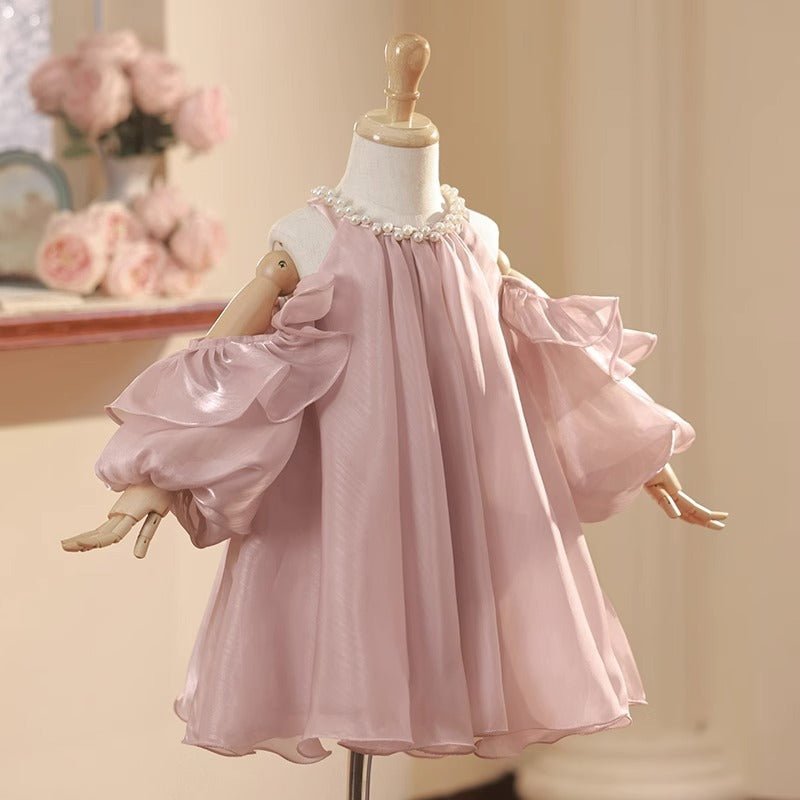 baby girl occasion dress in pink, girls party dress,  girls designer dress 