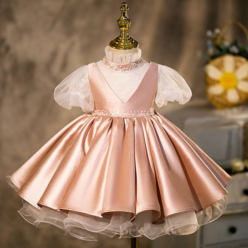 baby girl occasion dress for special long sleeve فستان يومي