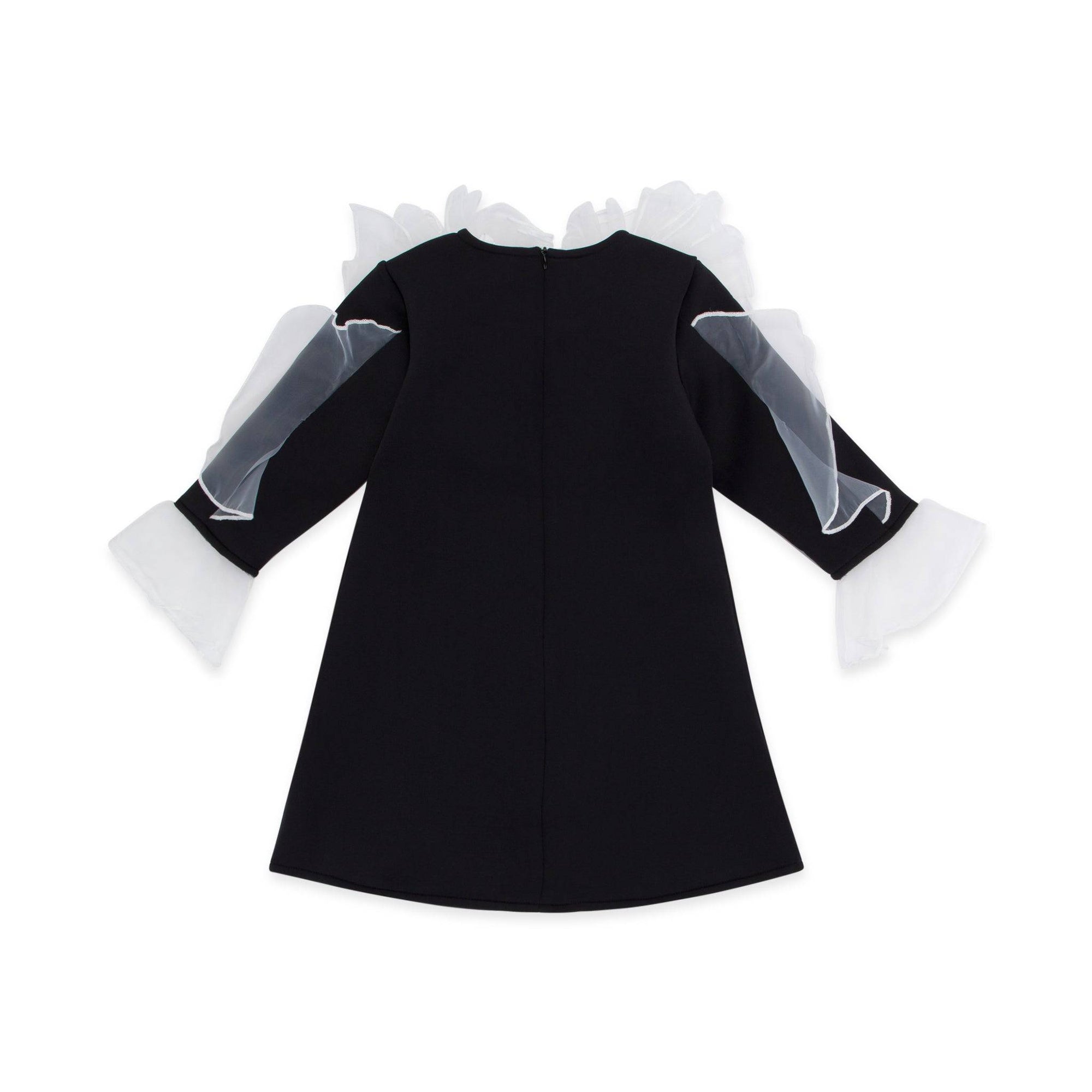 Girls Black Vintage Ruffle Dress | Little Bedouin Black / 130cm 5-6 YEARS Girls Black Vintage Ruffle Dress | Little Bedouin Black / 130cm 5-6 YEARS
